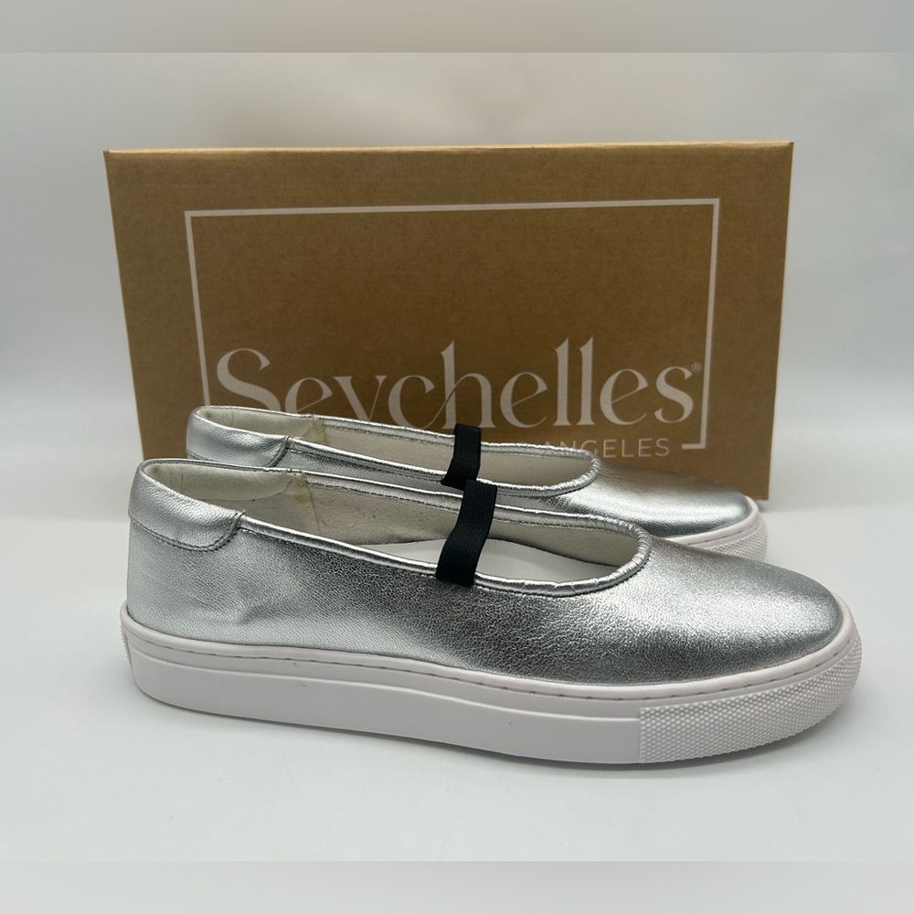Seychelles Moon Child Silver Metallic Platform Loafer Sneakers Size 10 NWB - Picture 10 of 10